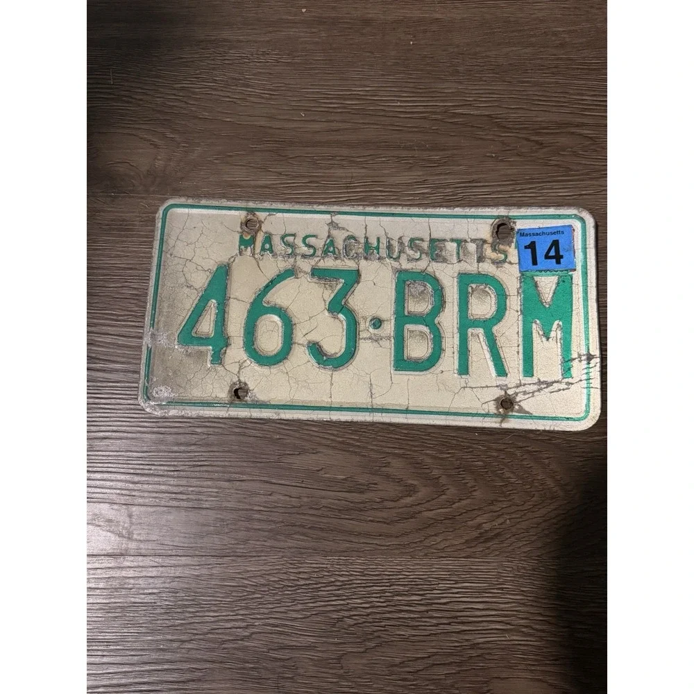 Massachusetts license plate